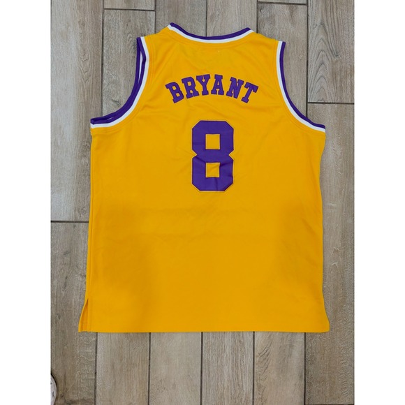 Mitchell Ness NBA Kobe Bryant 8 All Star Jersey Yellow Purple Men 54/54/54 - Picture 5 of 5